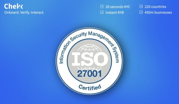 Chekk - ISO Certification